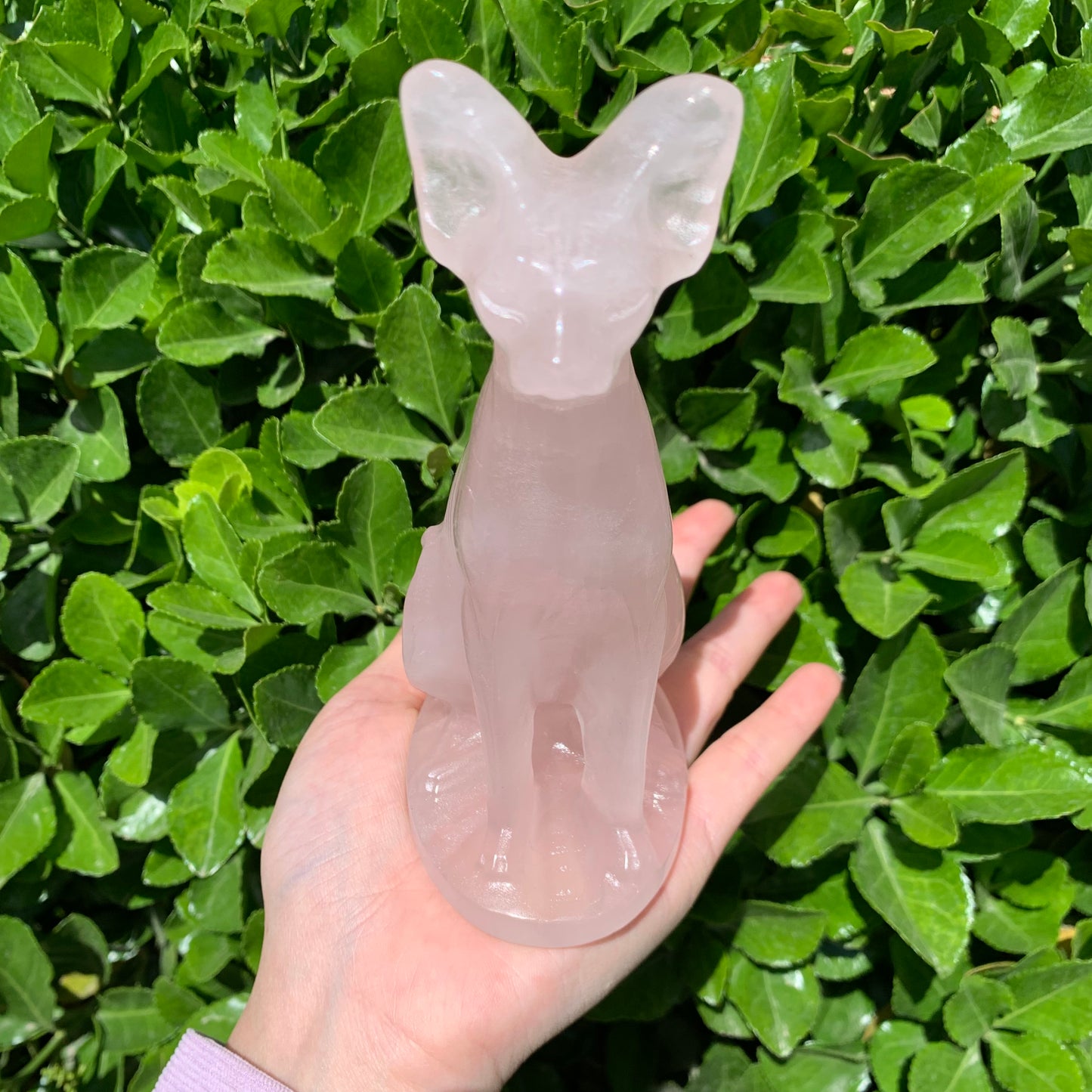 Rose quartz Egyptian Cat