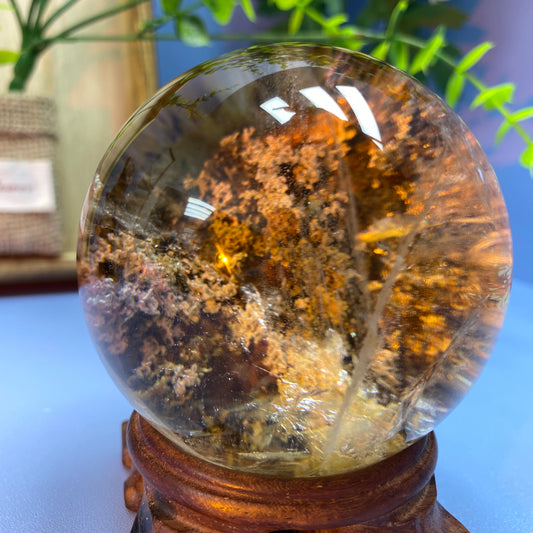 S5 Garden quartz sphere