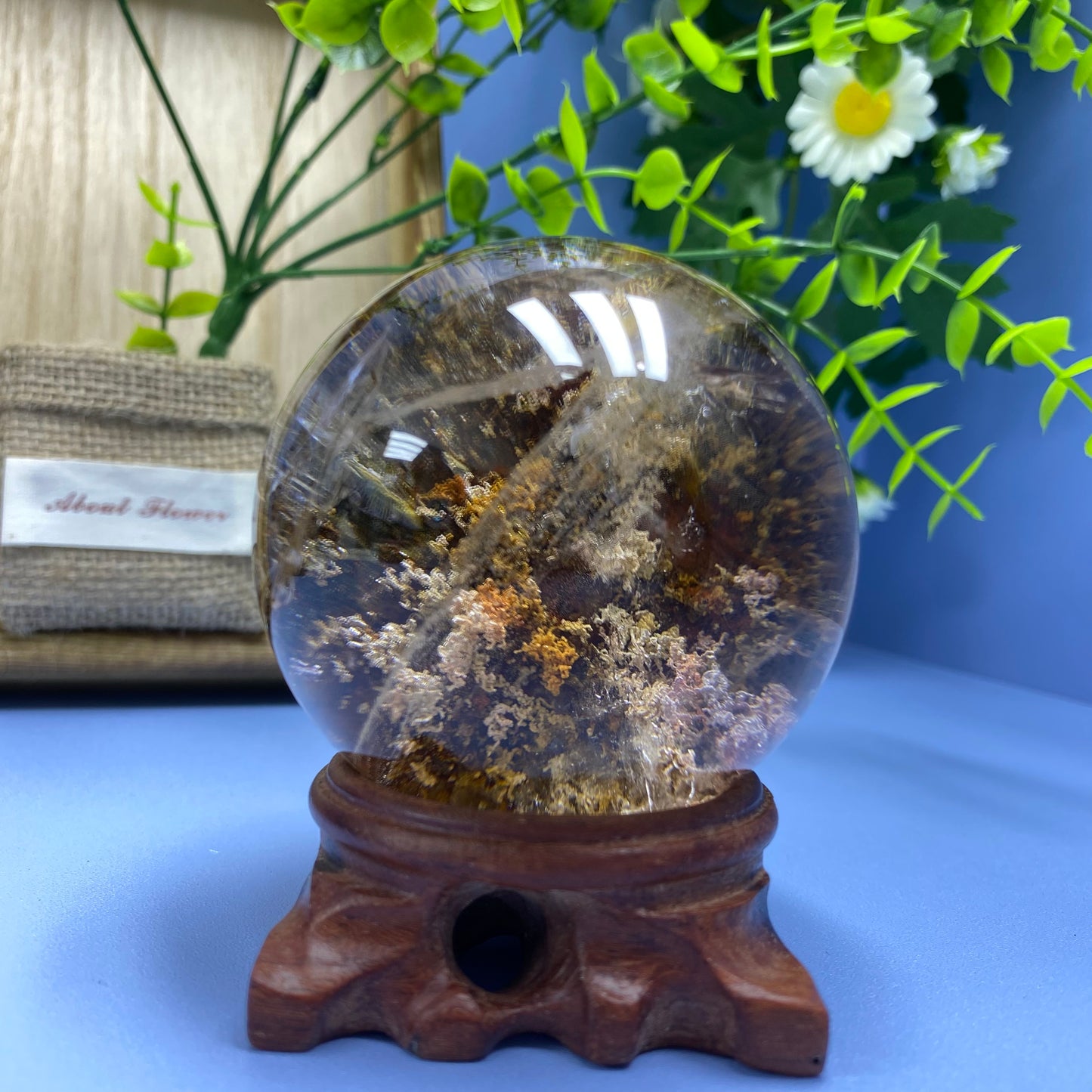 S5 Garden quartz sphere