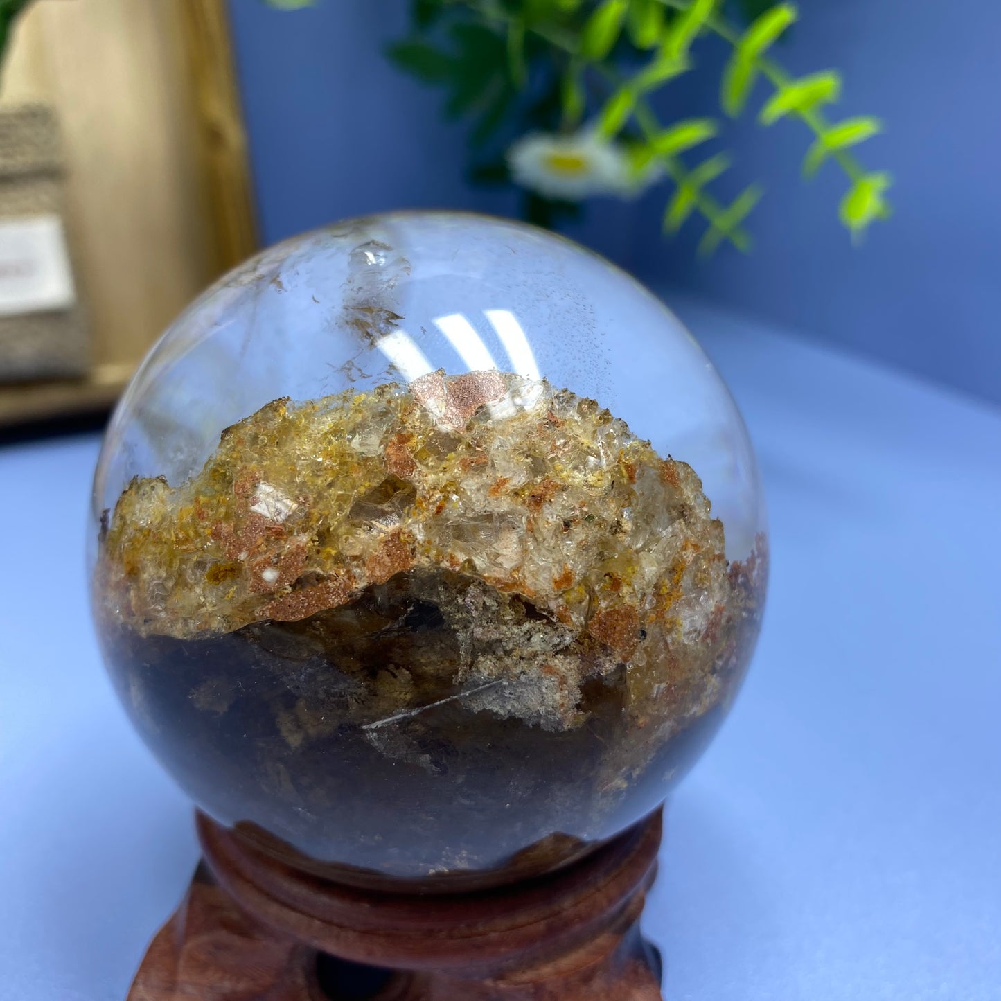 S5 Garden quartz sphere